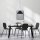 Suspension noire bois métal Ø26 cm E27 cosy