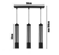 Suspension décorative métal GU10 55 cm de...