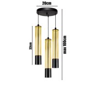 Lampe à suspendre métal GU10 Ø35 cm...