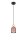 Accueillante lampe suspendue Rose Métal Bois E27 Ø11 cm