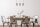 Suspension chaleureuse Champagne Métal Bois 3-flmg