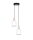 Suspension ronde Blanc Métal Bois 2flmg E27 Ø21 cm