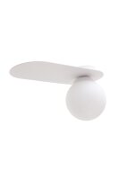 Plafonnier Blendarme Boule de verre Blanc E27 H:22 cm