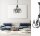 Lustre Vintage Noir E14 6 flammes Classique