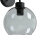 Wandlampe Glas Kugel Schirm Grau Schwarz KANZENE
