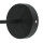 Wandlampe Glas Kugel Schirm Grau Schwarz KANZENE