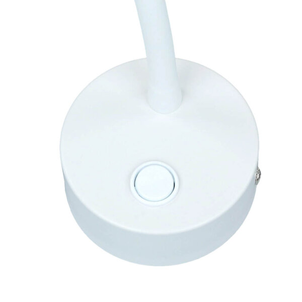 Applique murale ajustable Blanc Ø13cm avec interrupteur