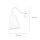 Applique murale ajustable Blanc Ø13cm avec interrupteur