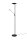Dimmbare LED Stehlampe flexibel 180 cm Schwarz Lesen