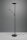 Dimmbare LED Stehlampe flexibel 180 cm Schwarz Lesen