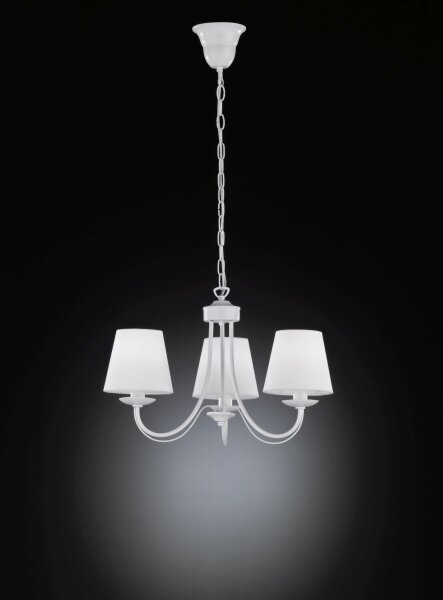 Lustre confortable tissu métal tissu E14 3-flmg