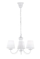 Lustre confortable tissu métal tissu E14 3-flmg