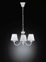 Lustre confortable tissu métal tissu E14 3-flmg