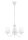 Lustre confortable tissu métal tissu E14 3-flmg