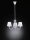 Lustre confortable tissu métal tissu E14 3-flmg