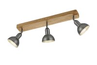 Spot de plafond flexible bois métal E14 58 cm...