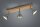Spot de plafond flexible bois métal E14 58 cm nickel antique
