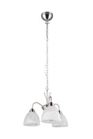 Blendarme Suspension Métal Verre Nickel Blanc E27
