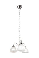 Blendarme Suspension Métal Verre Nickel Blanc E27