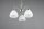 Blendarme Pendelleuchte Metall Glas Nickel Weiß E27