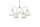 Blendarme Pendelleuchte Metall Glas Nickel Weiß 5-flmg