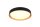 Plafonnier LED rond Ø40 cm noir or 24 W 2500 lm