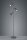 Lampadaire mobile métal 160 cm E14 3-flmg noir