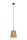 Lampe à suspendre ronde papier brun E27 Ø24 cm confortable
