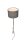 Applique avec interrupteur Tissu Métal E14 LED Nickel Gris