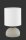 Lampe de table tissu céramique E14 23 cm blanc cappuccino