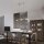 Suspension LED métal verre nickel 3 flammes 102 cm