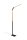 Lampadaire LED flexible à intensité variable Métal noir 1400 lm