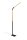 Lampadaire LED flexible à intensité variable Métal noir 1400 lm