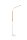 Lampadaire LED ajustable métal blanc 1400 lm