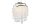 Lampe LED à suspendre avec télécommande à intensité variable Chrome Acrylique