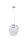 Lampe LED à suspendre avec télécommande à intensité variable Chrome Acrylique