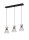 Dekorative Pendelleuchte Schwarz Gold E27 82 cm lang