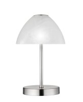 Lampe de chevet LED Touch Dimmer 280 lm 3 W en nickel