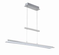 Grande lampe LED à suspendre métal verre...