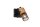 Schwenkbarer Wandspot Metall Holz T:9 cm E14 Schalter