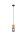 Suspension ronde bois métal Ø10 cm E27 confortable