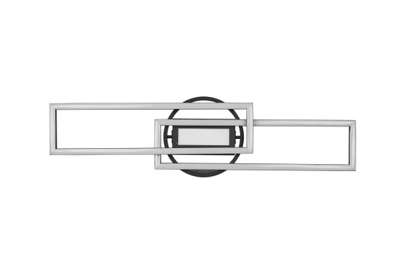 LED Deckenleuchte Schwarz Dimmer Fernbedienung 4500 lm