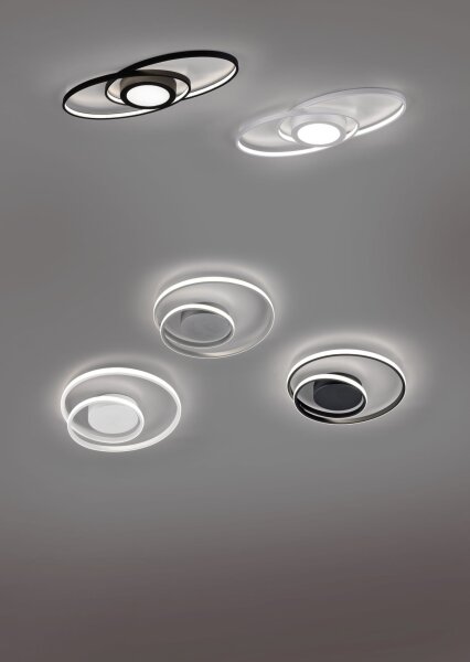 LED Deckenlampe Metall Weiß 2500 lm B:39 cm Spirale