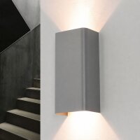 Up Down Wandleuchte BERGEN in Graphit 2-flmg