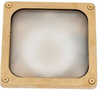 Wandlampe Außen Messing IP64 Haustür eckig...
