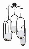 Lampe à suspendre design NAESALA noir blanc 5-x E14