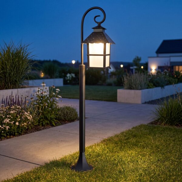 Lampe dextérieur MONTREAL Noir Aluminium 116 cm