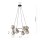 Lampe à suspendre métal verre fumé E14 7 flammes ronde Ø 75 cm