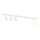 Spot de plafond verre métal 70 cm de long blanc 3x GU10 + E14