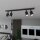 Spot de plafond métal noir L : 70 cm orientable GU10 4-flamme